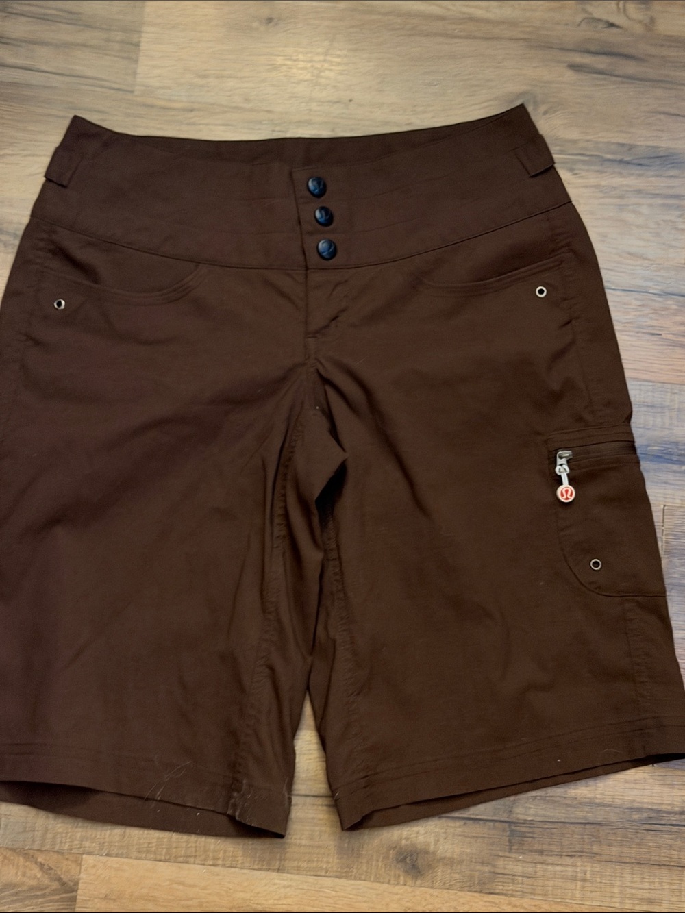 lululemon athletica Brown Mid-Rise Bermuda Shorts